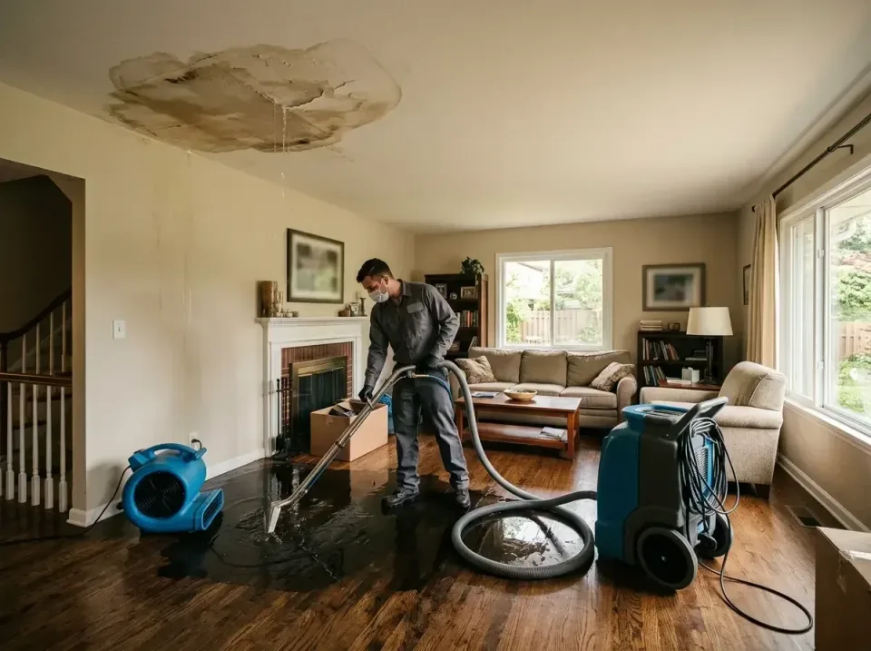 attic-pipe-burst-ceiling-drip-008 — frequently asked questions, Water Damage Restoration & Carpet Care in Monmouth, IL